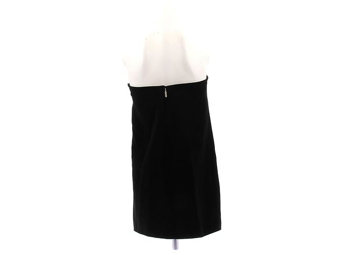 Vestido corto strapless negro Tibi - vista 2
