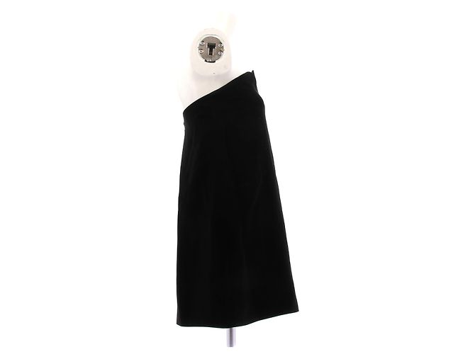 Vestido corto strapless negro Tibi - vista 3