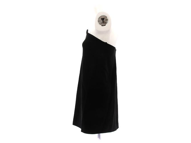 Vestido corto strapless negro Tibi - vista 4