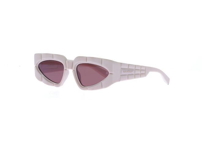 Balmain B-Spirit Rectangular Sunglasses Beige - view 5