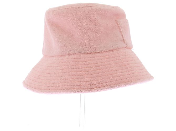 Autre Marque Cappello bucket in cotone rosa - vista 3