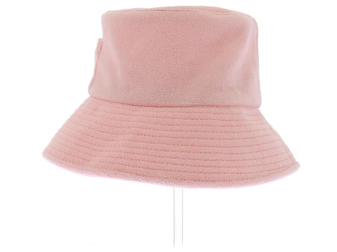 Autre Marque Cappello bucket in cotone rosa - vista 4