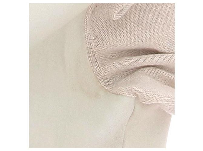 Stouls Cardigan aus Wolle und Leder Weiß - Ansicht 5