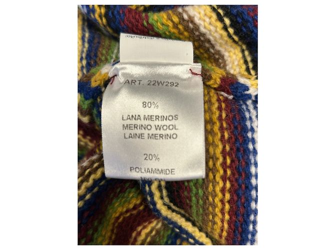 Autre Marque Gestreifter, mehrfarbiger Wollcardigan Mehrfarben - Ansicht 6