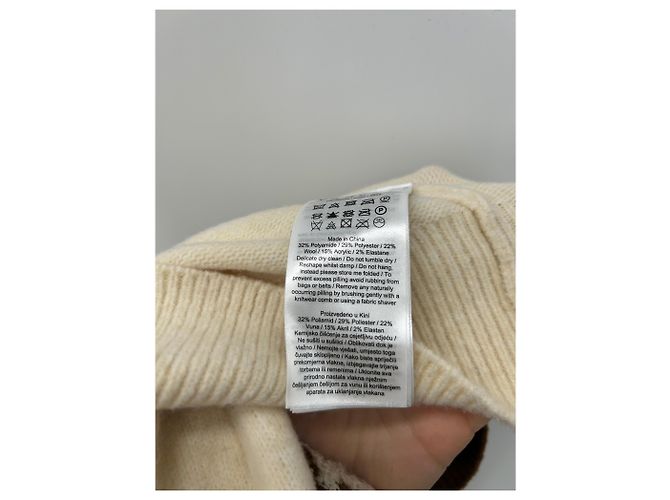 Autre Marque Braun-beige gemusterter Pullover - Ansicht 6