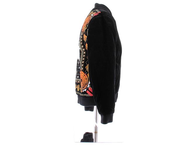 Givenchy Schwarze Samt-Bomberjacke aus Wolle - Ansicht 3