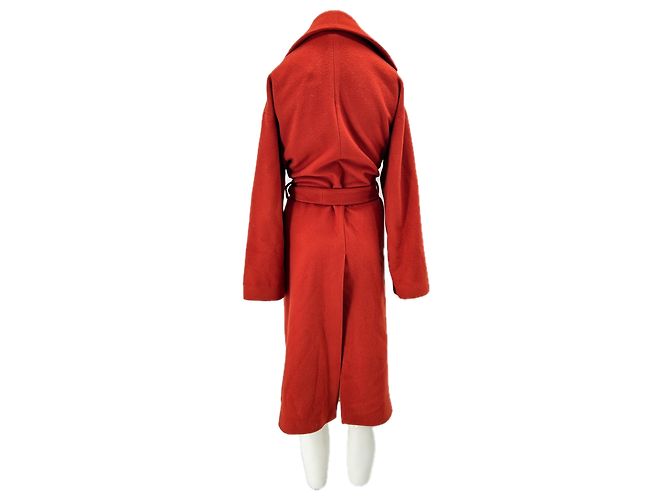 Nanushka Trench rojo de lana - vista 2