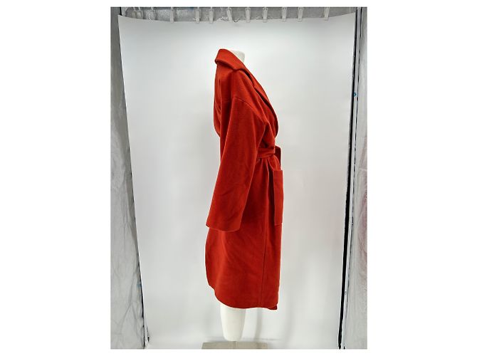Nanushka Trench rojo de lana - vista 3