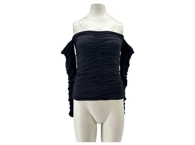 Autre Marque Top ROHE nero a spalle scoperte con maniche lunghe - vista 2