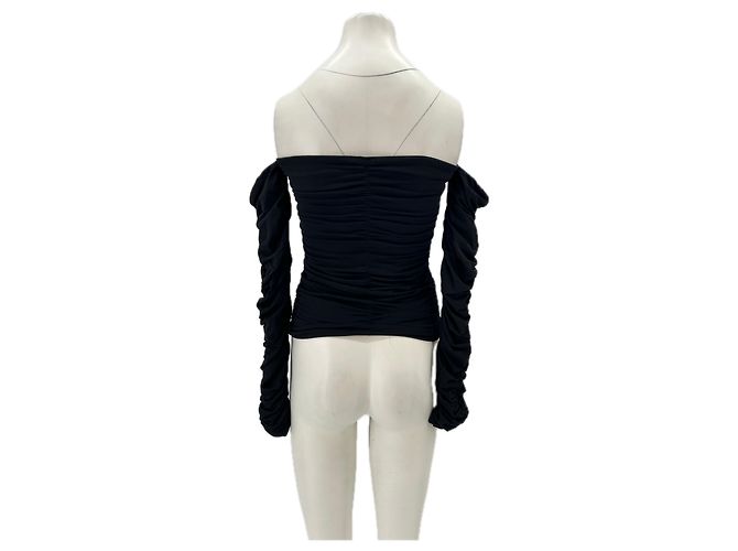 Autre Marque Top ROHE nero a spalle scoperte con maniche lunghe - vista 3