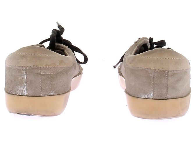 Golden Goose Sneakers grigie e rosse "Super-Star" Grigio - vista 4