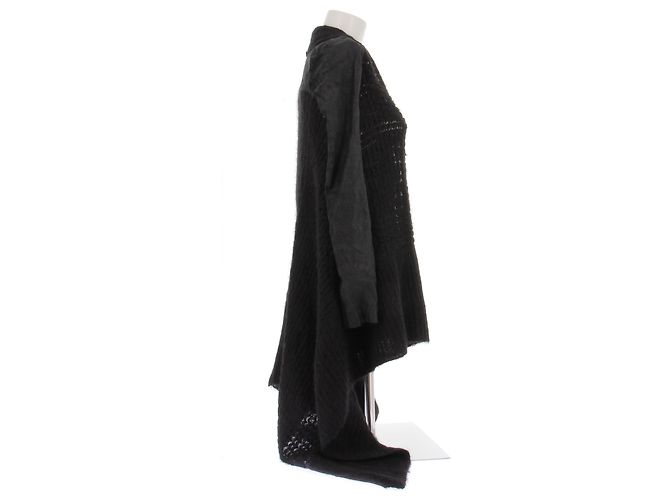 Rick Owens Schwarzer Wollgilet - Ansicht 3