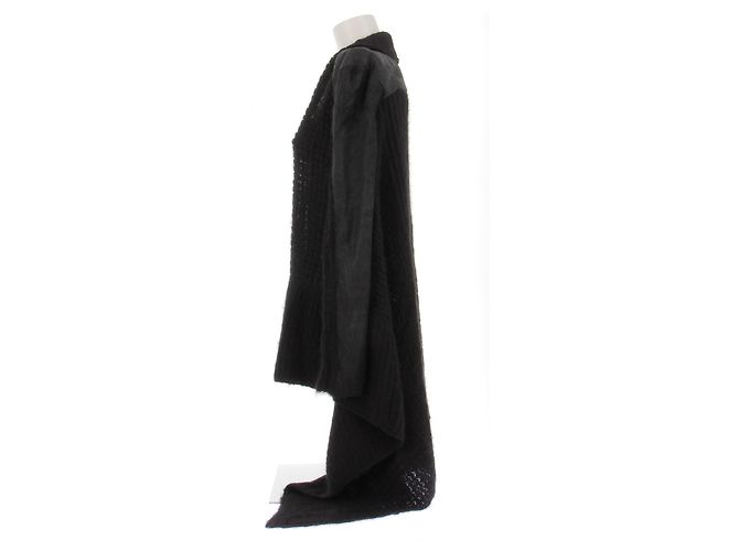 Rick Owens Schwarzer Wollgilet - Ansicht 4