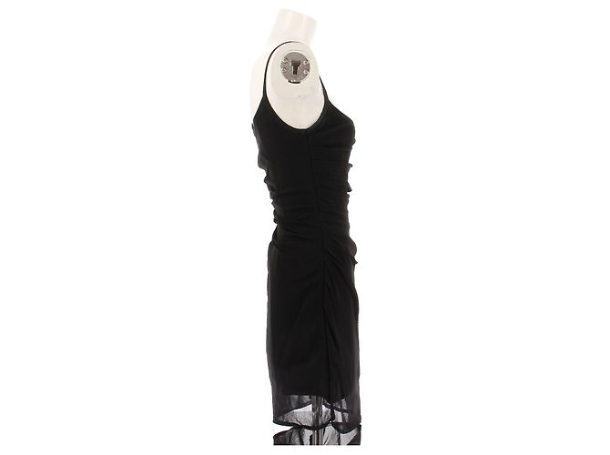 Herve Leger Schwarzes Trägerloses Kurzes Kleid - Ansicht 3