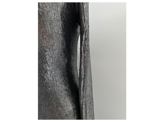 Autre Marque JACOB LEE Langes Kleid aus silbernem Lurex - Ansicht 6