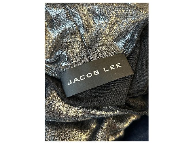 Autre Marque JACOB LEE Langes Kleid aus silbernem Lurex - Ansicht 9