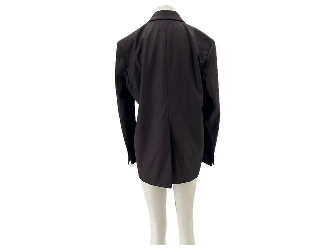 Autre Marque Blazer marrone scuro THE FRANKIE SHOP - vista 2