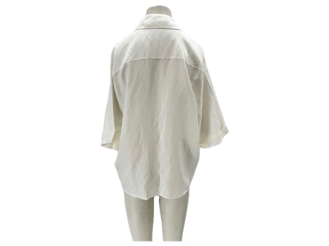 Camicia Anine Bing bianca a maniche 3/4 Bianco - vista 2