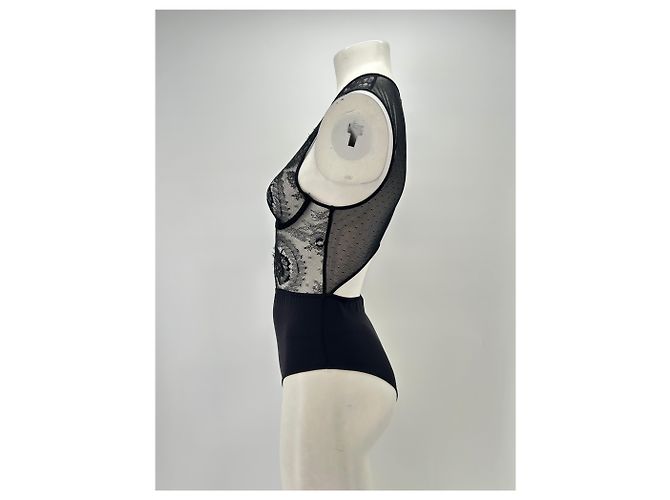 Autre Marque Body de encaje negro transparente ETAM - vista 4