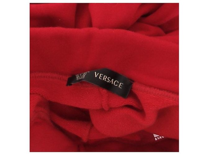 Pantalones de jogging rojos Versace de algodón Roja - vista 5