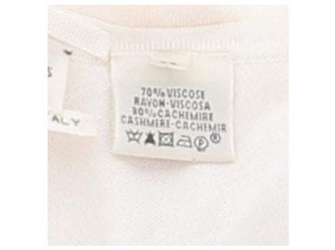 Top sin mangas blanco roto Hermès de viscosa - vista 6