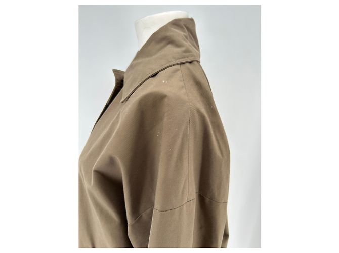 Mango Langer brauner Baumwollmantel - Ansicht 5