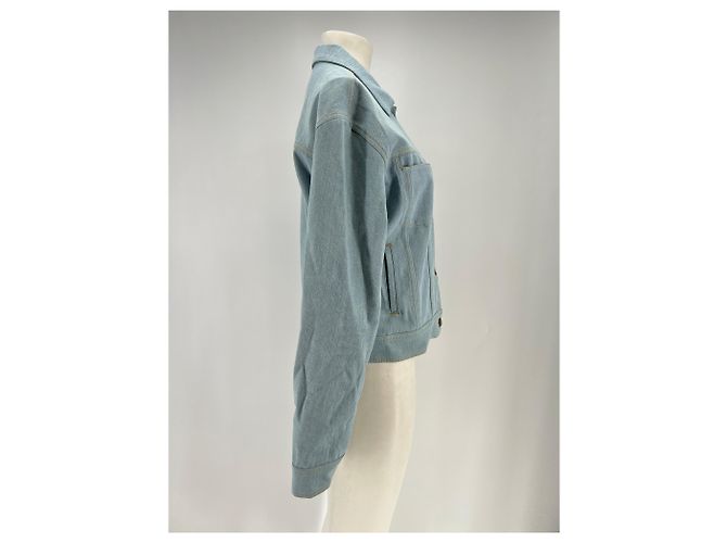 Autre Marque Giacca in denim blu GOOD PEOPLE cotone M - vista 3