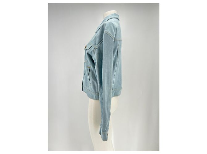 Autre Marque Giacca in denim blu GOOD PEOPLE cotone M - vista 4