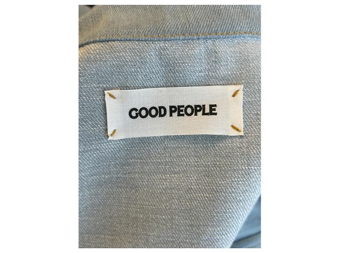 Autre Marque Giacca in denim blu GOOD PEOPLE cotone M - vista 5