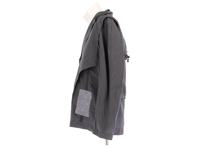 Dior Faltbare graue Jacke in Saddle - Ansicht 4