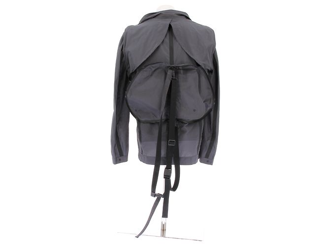 Dior Faltbare graue Jacke in Saddle - Ansicht 5