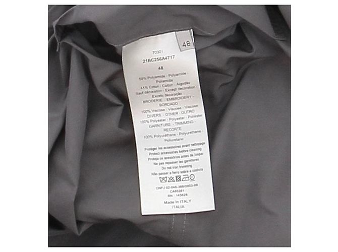 Dior Faltbare graue Jacke in Saddle - Ansicht 7