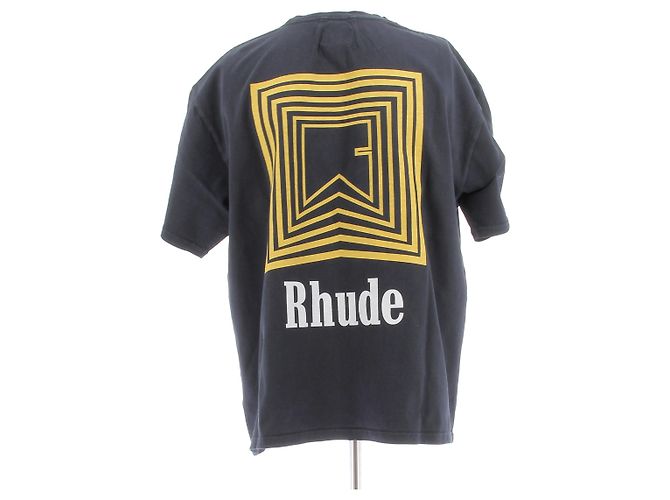 Autre Marque Dunkelgraues T-Shirt mit Muster - Ansicht 2