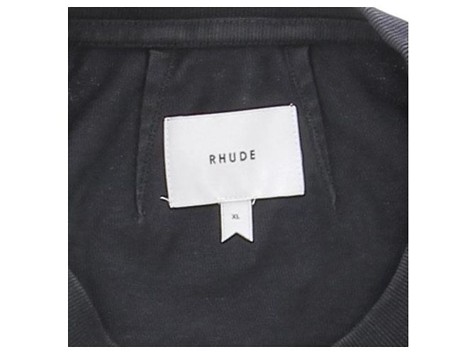 Autre Marque Dunkelgraues T-Shirt mit Muster - Ansicht 5