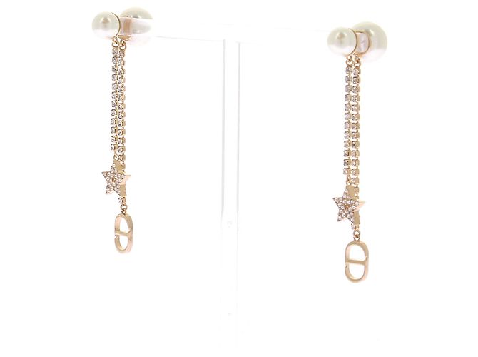 Dior Goldene Ohrringe mit Perlen - Ansicht 5