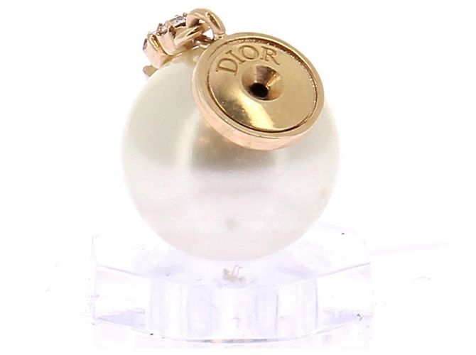 Dior Goldene Ohrringe mit Perlen - Ansicht 6