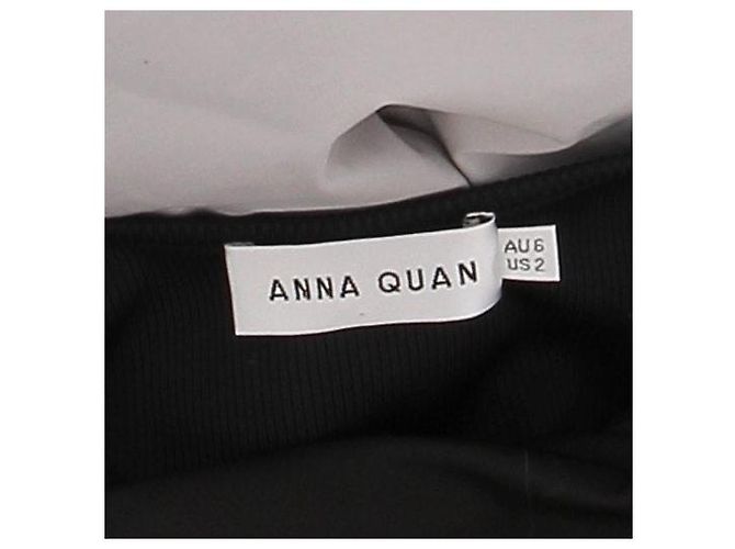 Autre Marque ANNA QUAN Trägerloses langes Kleid Schwarz Grau - Ansicht 3