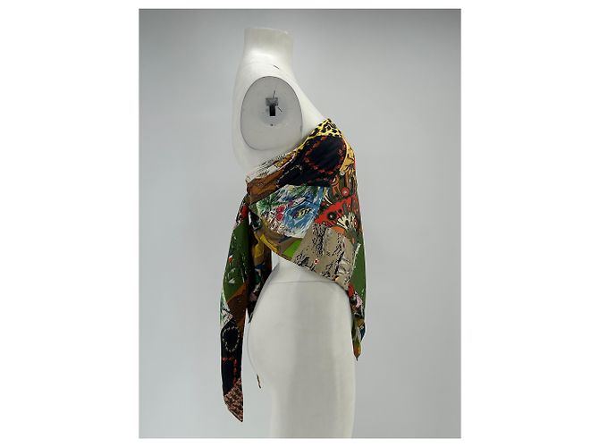 Top senza spalline in seta La Prestic Ouiston multicolore - vista 3