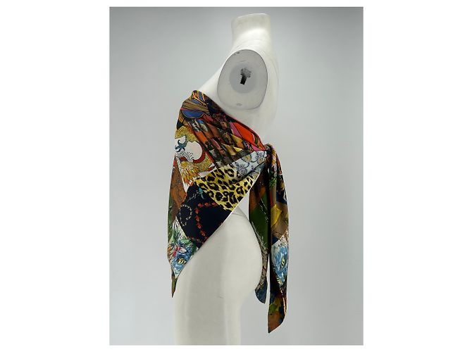 Top senza spalline in seta La Prestic Ouiston multicolore - vista 4