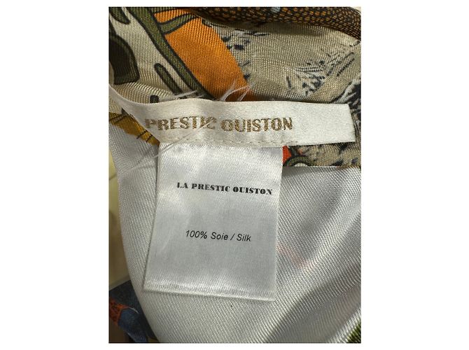 Top senza spalline in seta La Prestic Ouiston multicolore - vista 5