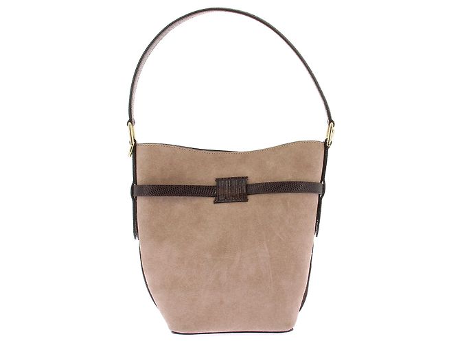 Autre Marque Cremella Bucket Bag Wildleder Beige - Ansicht 2
