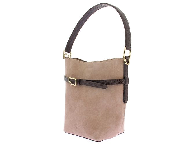 Autre Marque Cremella Bucket Bag Wildleder Beige - Ansicht 5