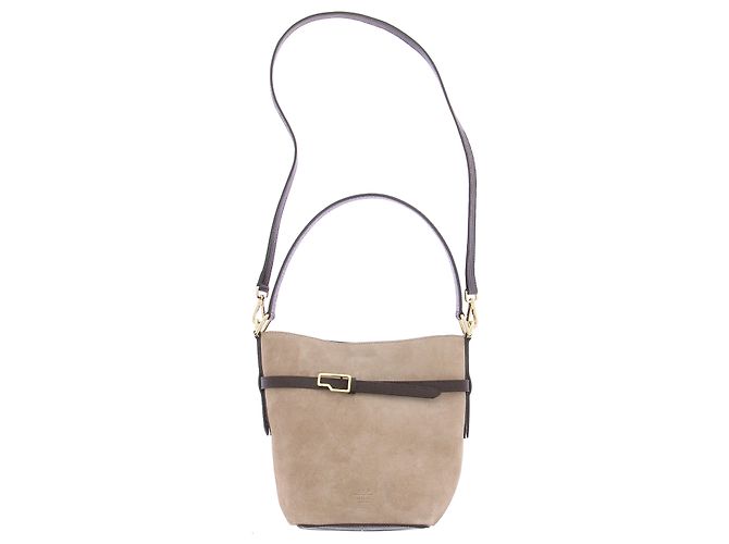 Autre Marque Cremella Bucket Bag Wildleder Beige - Ansicht 6