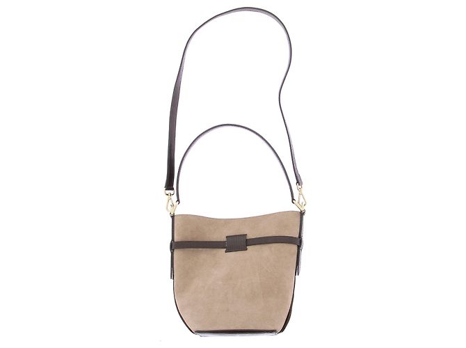 Autre Marque Cremella Bucket Bag Wildleder Beige - Ansicht 7