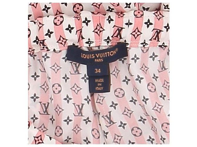 Louis Vuitton Pantalón de pijama de seda Rosa - vista 5