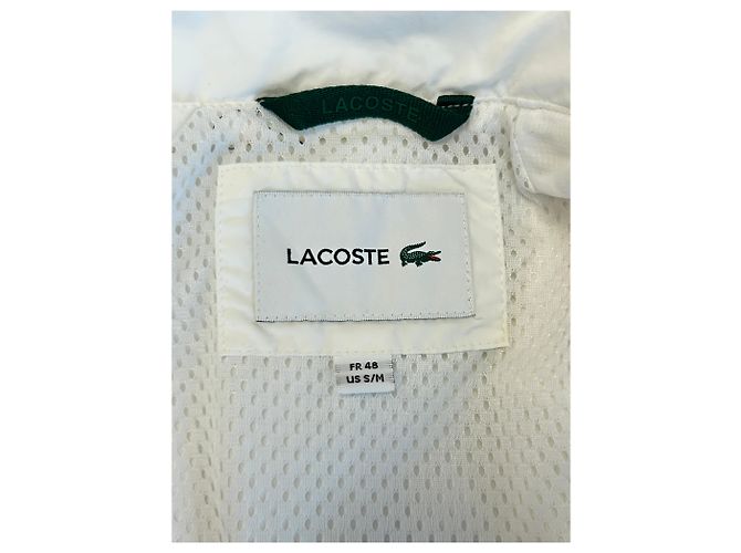 Lacoste White Jacket Polyester Size 48 - view 5