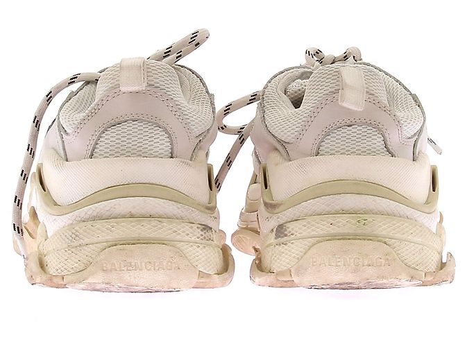 Balenciaga Baskets blanches "Triple S" - vue 5