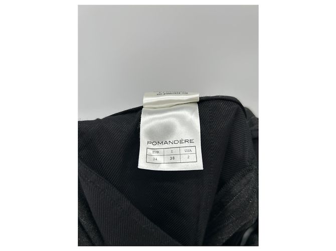 Pomandère Pantalones de lana gris a rayas - vista 5