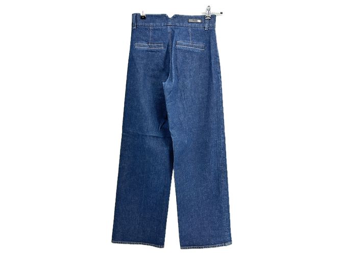 Paige Jeans Jeans de pierna ancha Paige azul oscuro de algodón - vista 2