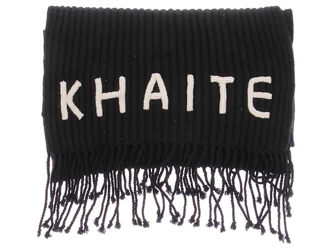 Khaite Sciarpa in cashmere nera Nero - vista 2